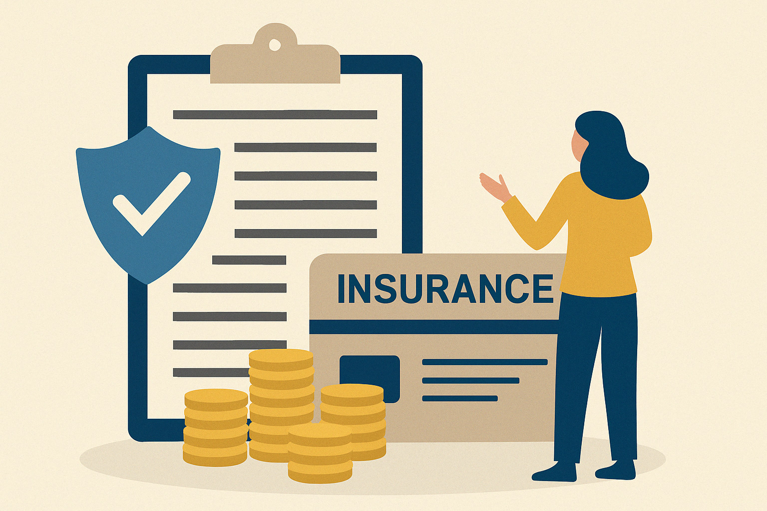 Flat illustration representing how to appeal an insurance decision
